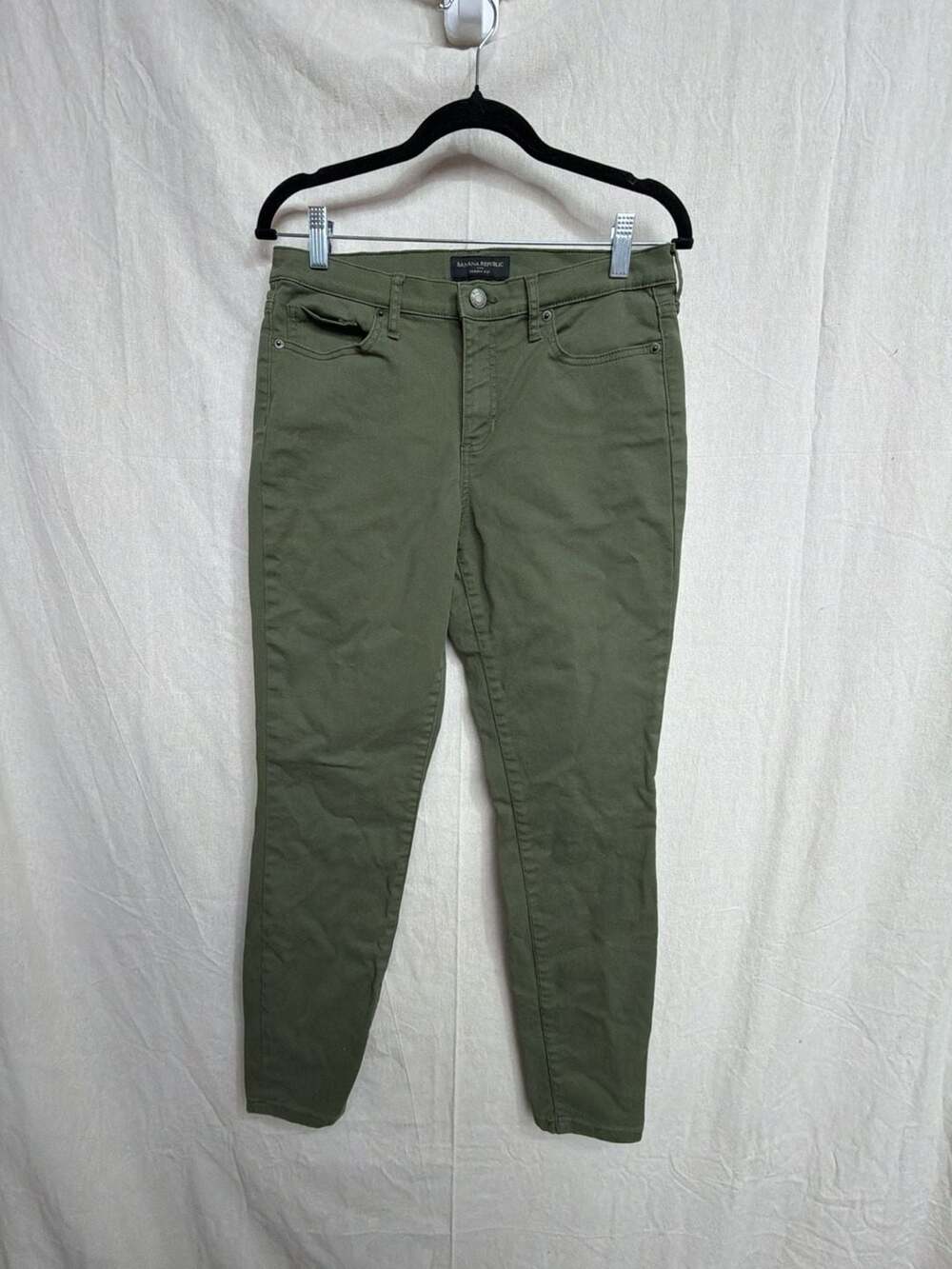 Banana Republic Skinny Fit Jeans Size 28/6 Olive Green
